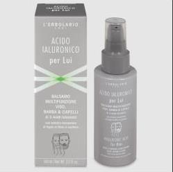 Acido Ialuronico per Lui Balsamo multifunzione per barba, capelli e viso
