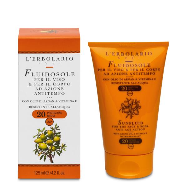 Fluidosole viso/corpo ad azione antitempo SPF 20