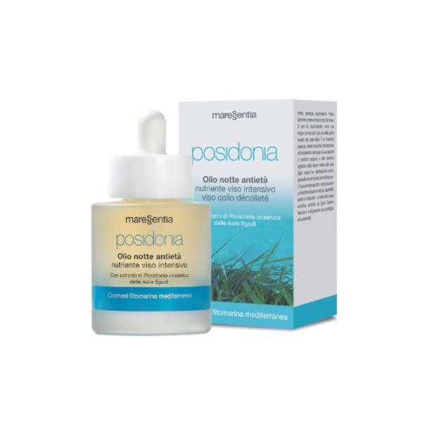 Posidonia olio viso notte