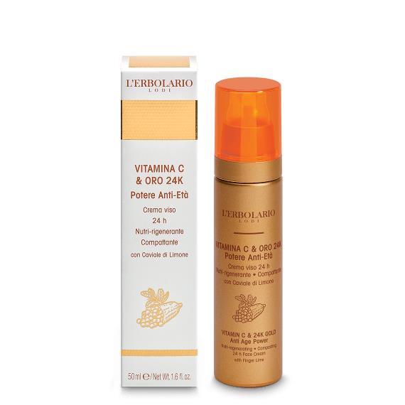 Vitamina C Oro Crema viso 24 H Nutri rigenerante